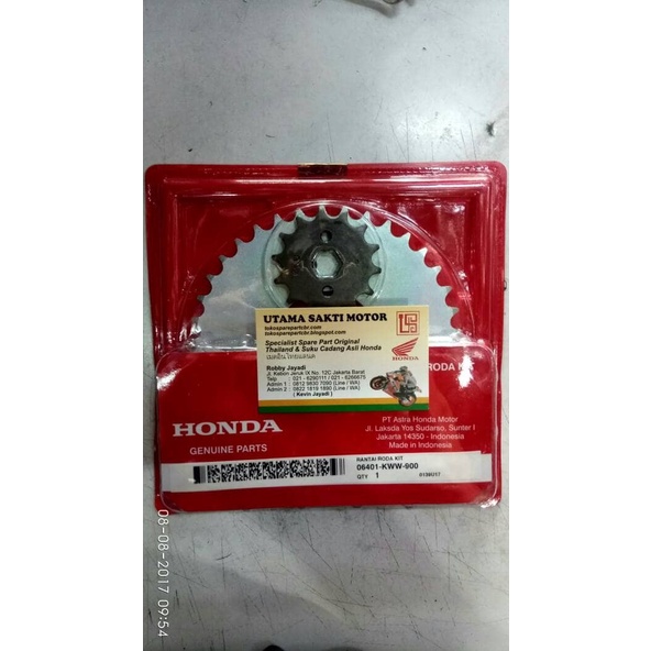 Gir Set revo absolute 2010 , Gear set KWW 06401-KWW-900