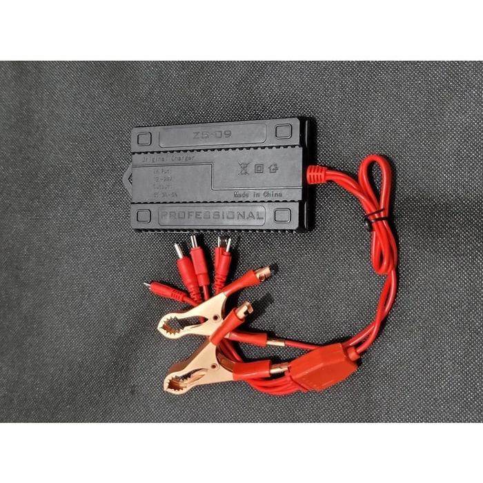 Charger HP Dari Arus Aki Casan HP Dari Aki Motor / Mobil Kabel Jack Buaya 50cm ( bisa aki 12v & 24v