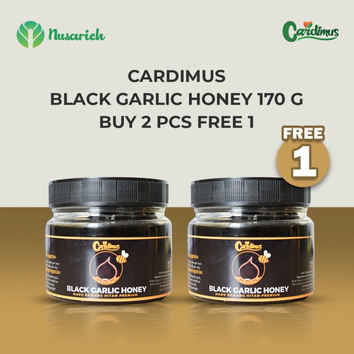 

Promo Terbatas Cardimus Black Garlic Madu 170Gr Bundle 3 Pcs Aman