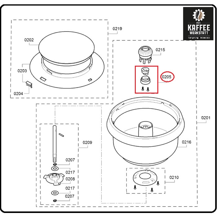 BEARING BOWL KITCHEN MACHINE MIXER BOSCH UNIVERSAL PLUS MUM6N11