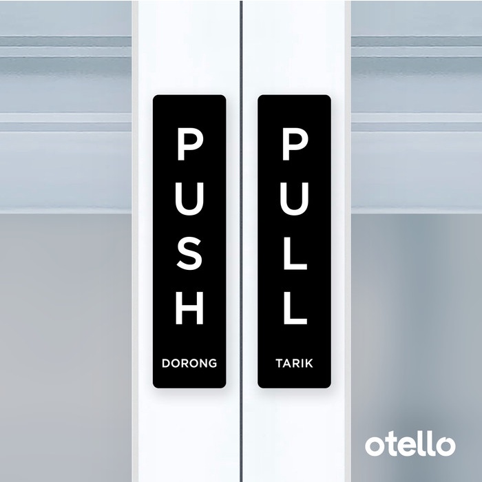 

DISKON Push Pull Dorong Tarik Sign Board DT 02 Sign Label Akrilik