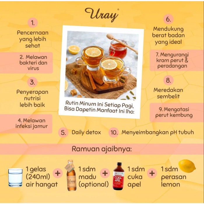 

Sale Terbatas Madu Uray - Natural Honey (640 Ml / 875 Gram) Aman