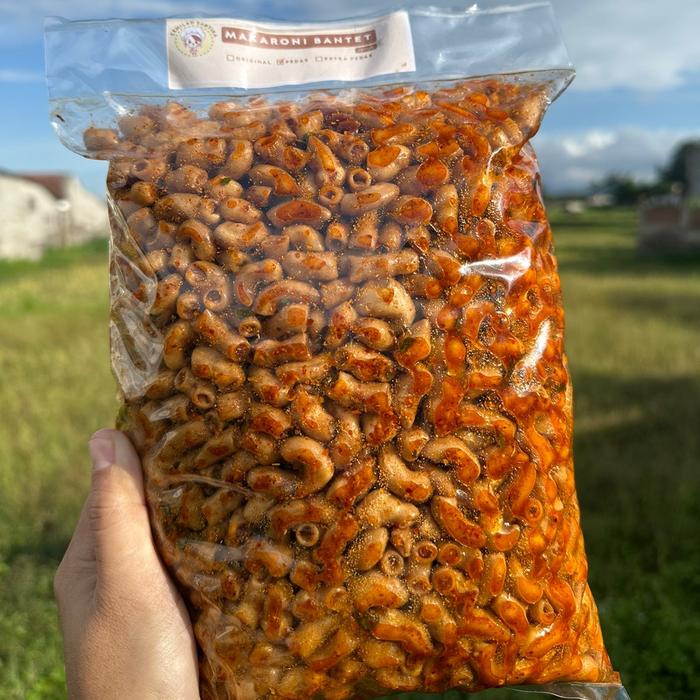 

JTTOP" 1 KG MAKARONI BANTET PEDAS JERUK - 100% TIDAK KERAS CAMILAN FOOD