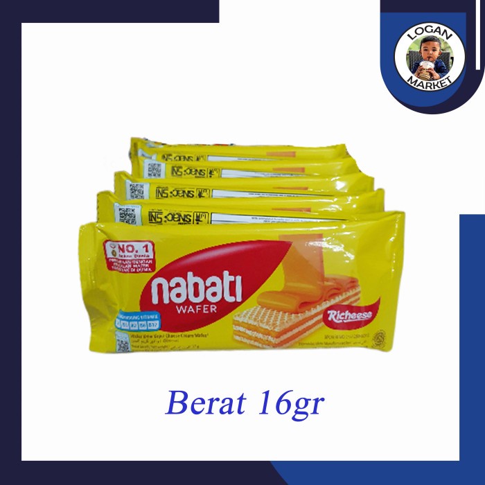 

JTTOP" RICHEESE NABATI WAFER KEJU 10 PCS 10PCS 20GRAM 20 GRAM