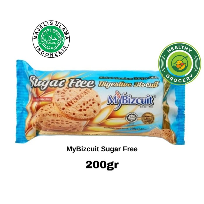

MyBizcuit SUGAR FREE Digestive Biscuit 200gr / Biskuit Gandum Tanpa Gula ( BLUE )