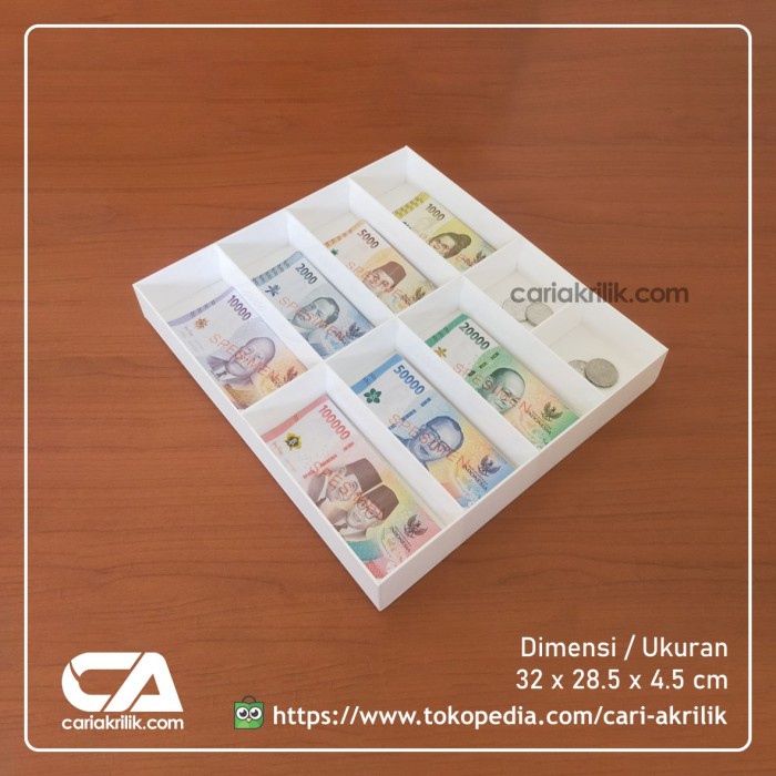 

TERJAMIN Tempat Uang Akrilik / Kotak Uang Akrilik / Kotak Uang Kasir