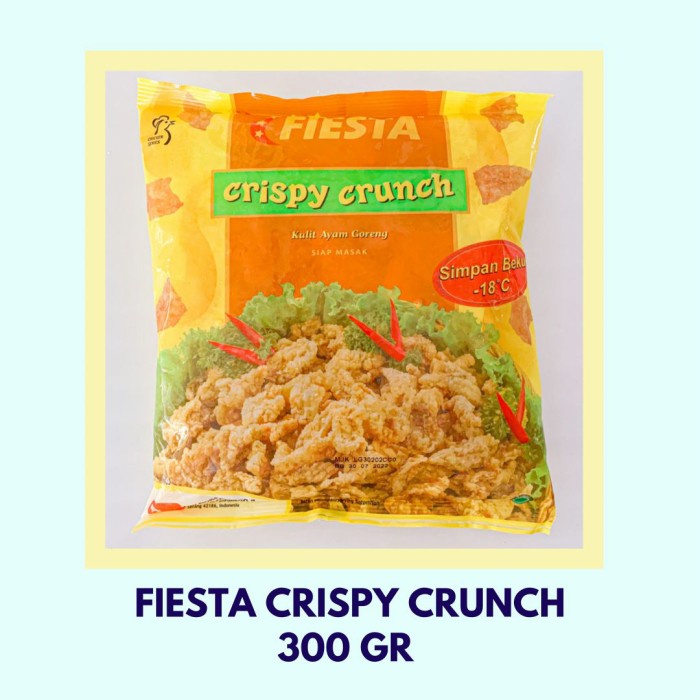 

JTTOP" CRISPY CRUNCH ( KULIT AYAM GORENG) 300 GR, PRODUK FIESTA