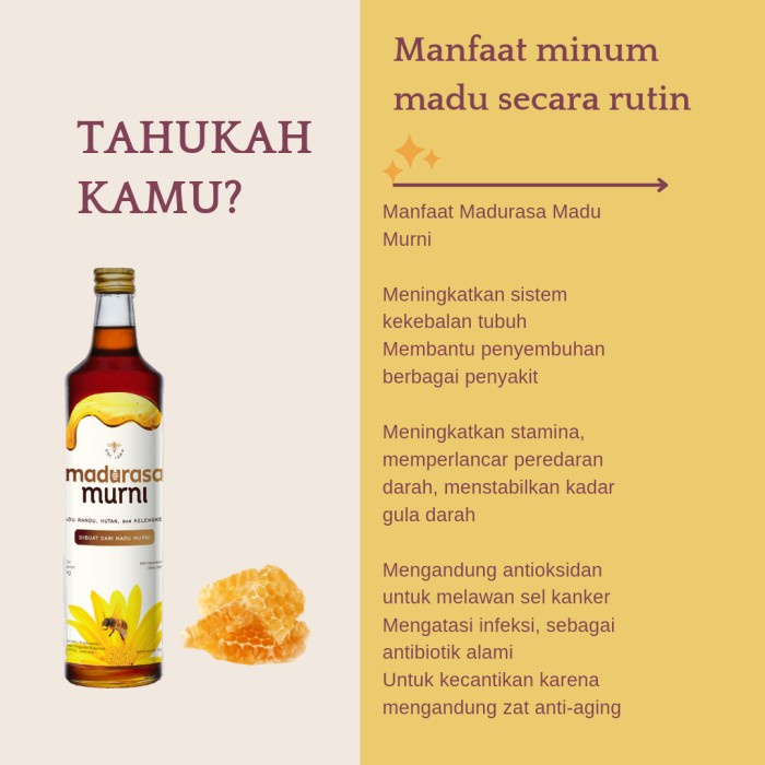 

Sale Terbatas Madurasa Murni 910 Gr / Madu Original Berkualitas Aman