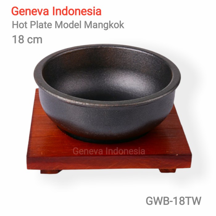 Hot Plate - Piring Steak Model Mangkok GWB-18 Homeline