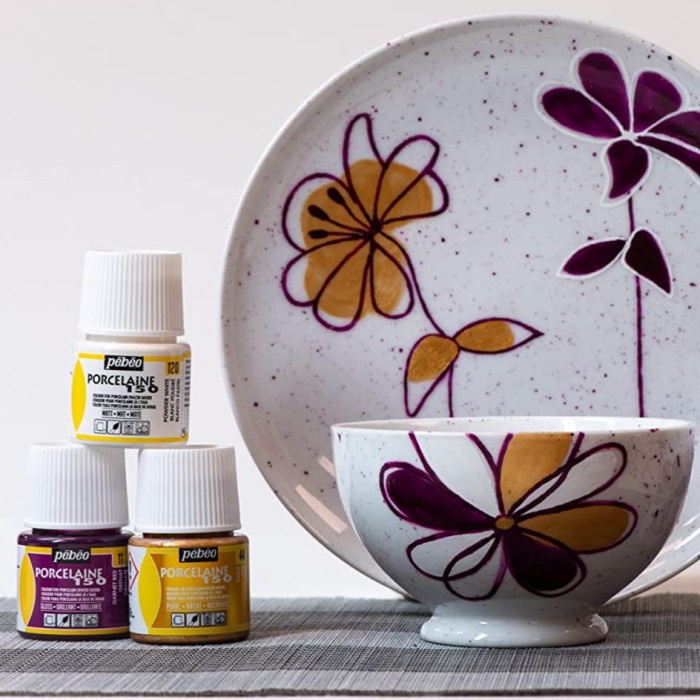 

Good Quality Pebeo Porcelain 150 Paint Decorative Color Cat Porselen Dekoratif Diy