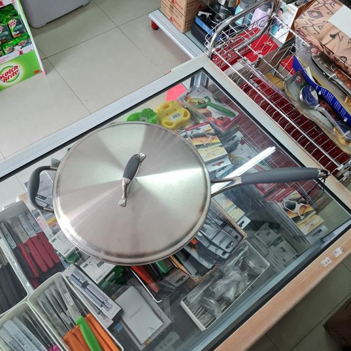 ORIGINAL WOK ZEBRA ESTIO D28CM W/LID, STAINLESS STEEL SUS 304