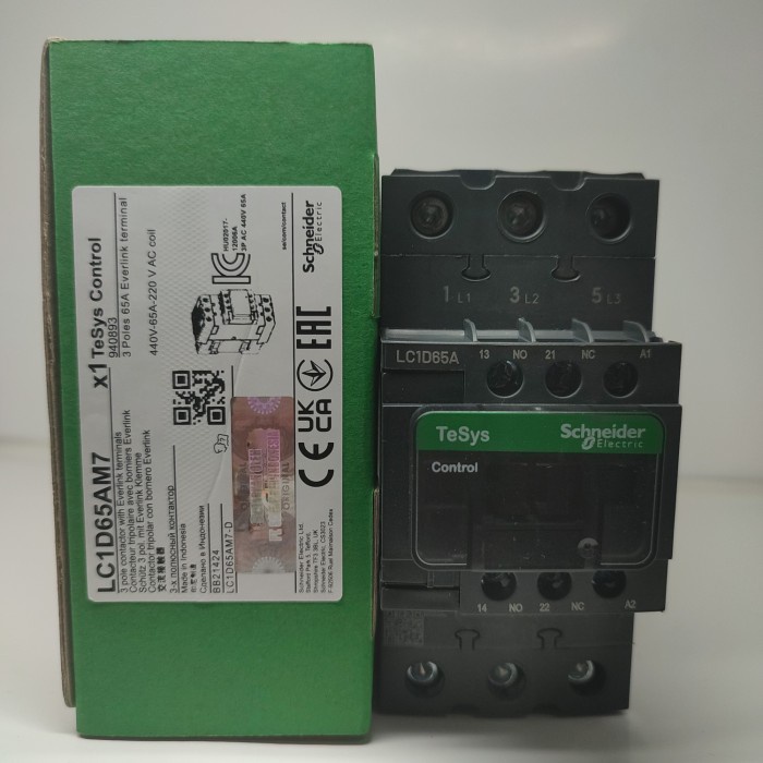 kontaktor Schneider LC1D65a m7 contactor LC1D65am7 LC1D65 am7