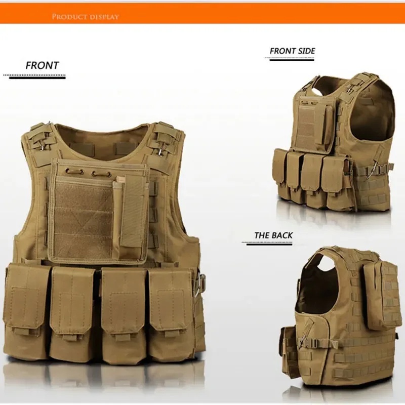 Tactical Vest Cs Game Airsoft Assault Molle Vest Equipment Outdoor Clothing Hunting Camouflage Vest