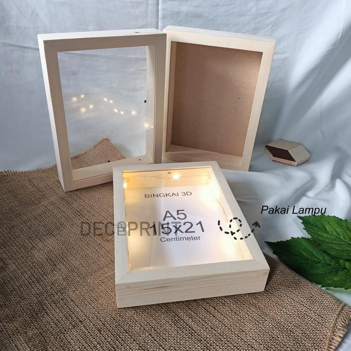 

SALE Bingkai 3D Kayu Akrilik A5 15x21 cm Bingkai Kayu Untuk Mahar Bingkai 3D Jati Belanda Figura