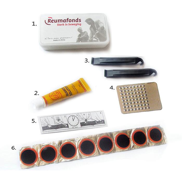 Set Perlengkapan Reparasi Tambal Ban Sepeda 16 In 1 / Tambal Ban Sepeda / Alat Tambal Ban Sepeda