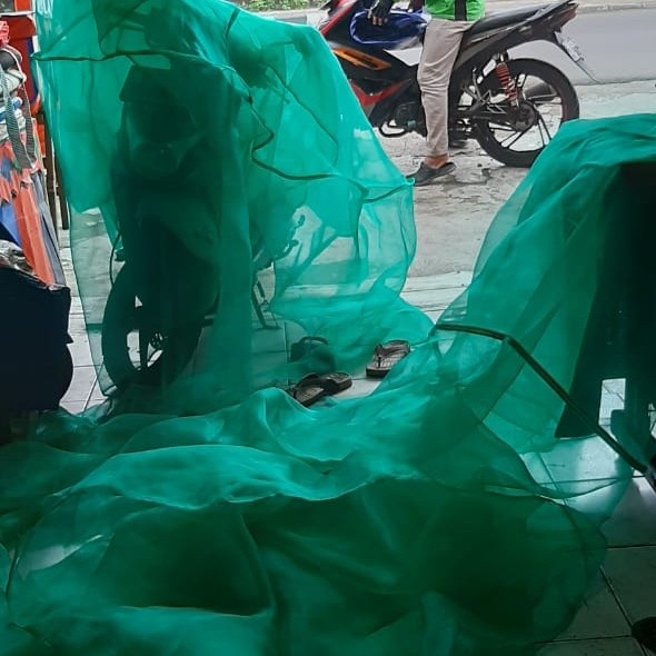 Terbaru paranet nylon ukuran 4x5 warna hijau/kasa Berkualitas