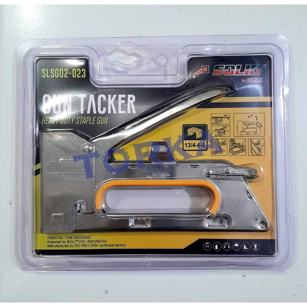 

Alat Staples Hekter Tembak SOLID Staple Gun Tacker R23 6MM & 8MM