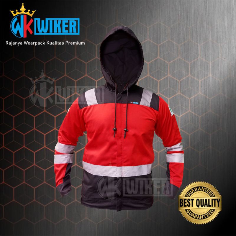 Harga Miring Wearpack Safety Dengan Penutup Kepala - Jaket Proyek - Baju Safety - Werpack Kerja
