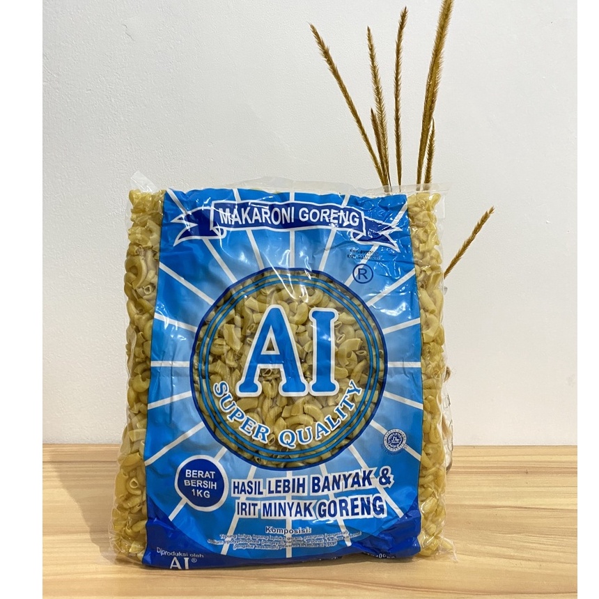 Makaroni Bantet Goreng Mentah A1 BIRU Super Quality 1 kg WE!