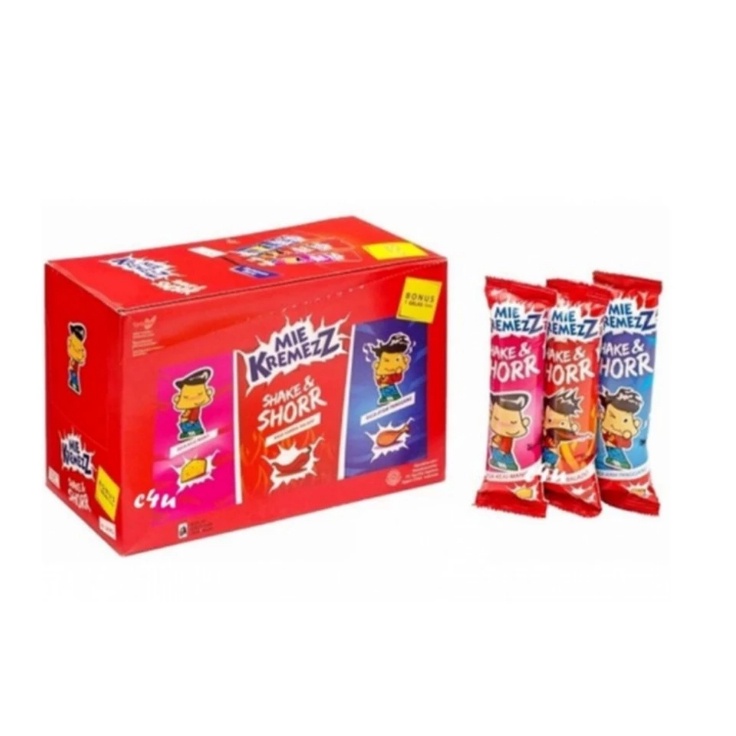 

MIE KREMEZZ 1 BOX ISI 20 PCS / SNACK MIE LANGSUNG DI MAKAN WE!