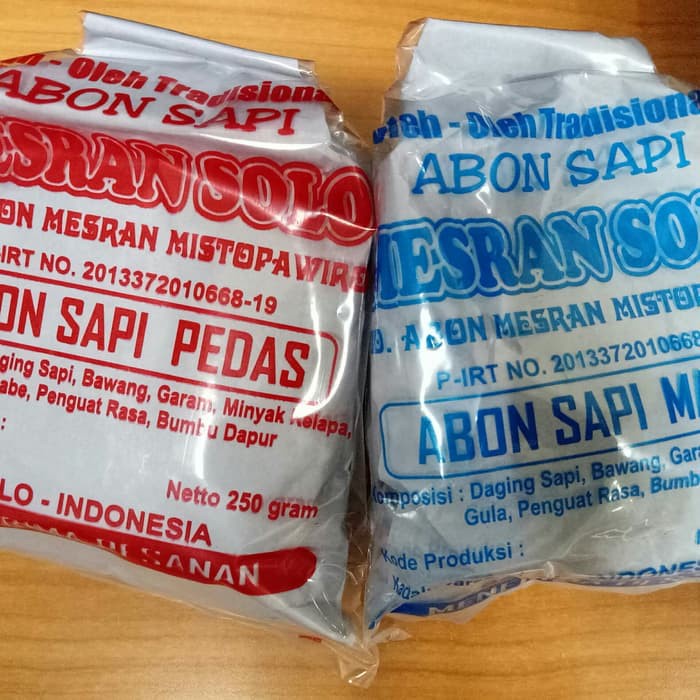 

Abon sapi mesran 250 grm WE!