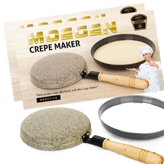 Moegen Crepe Maker Pan Teflon Terbalik Kulit Risoles Kwalik Crepes