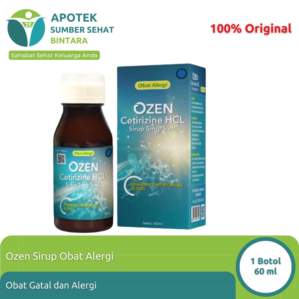 Ozen Obat Alergi/Obat Gatal/Anti Alergi Sirup Tablet