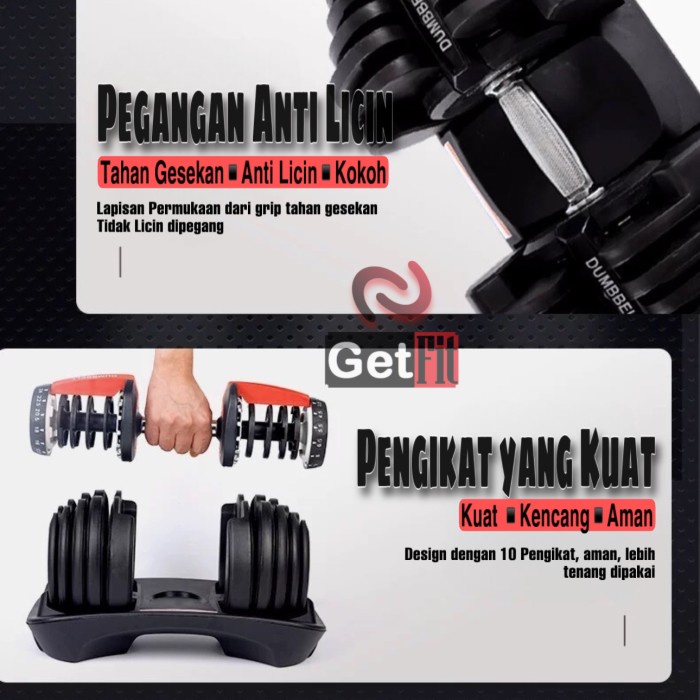 Adjustable Dumbell Dumbel Set 40Kg 20Kg