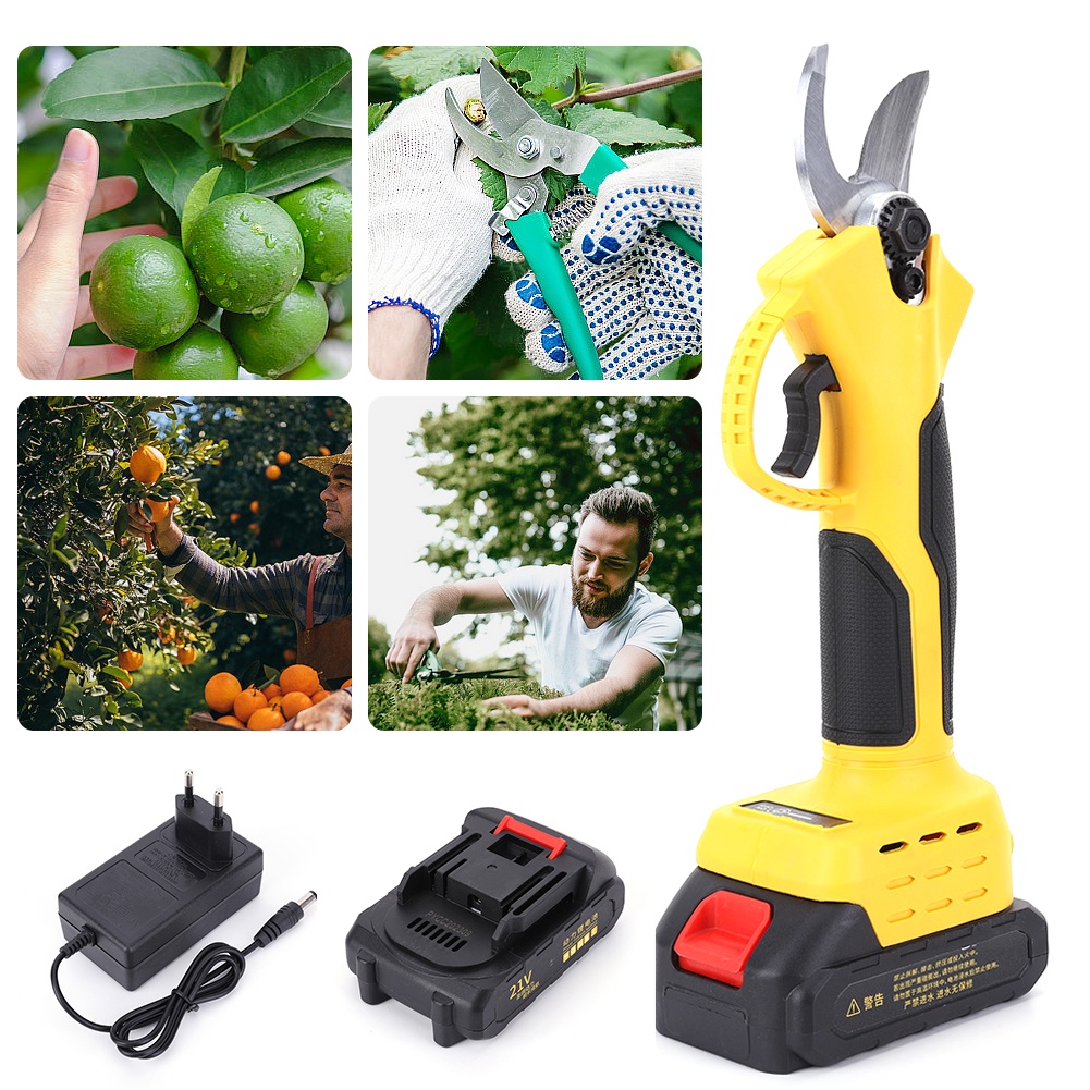 Cordless Electric Pruner Electric Pruning Shears Non-Slip Rechargeable Cordless Tree Pruner 40 Mm Pr