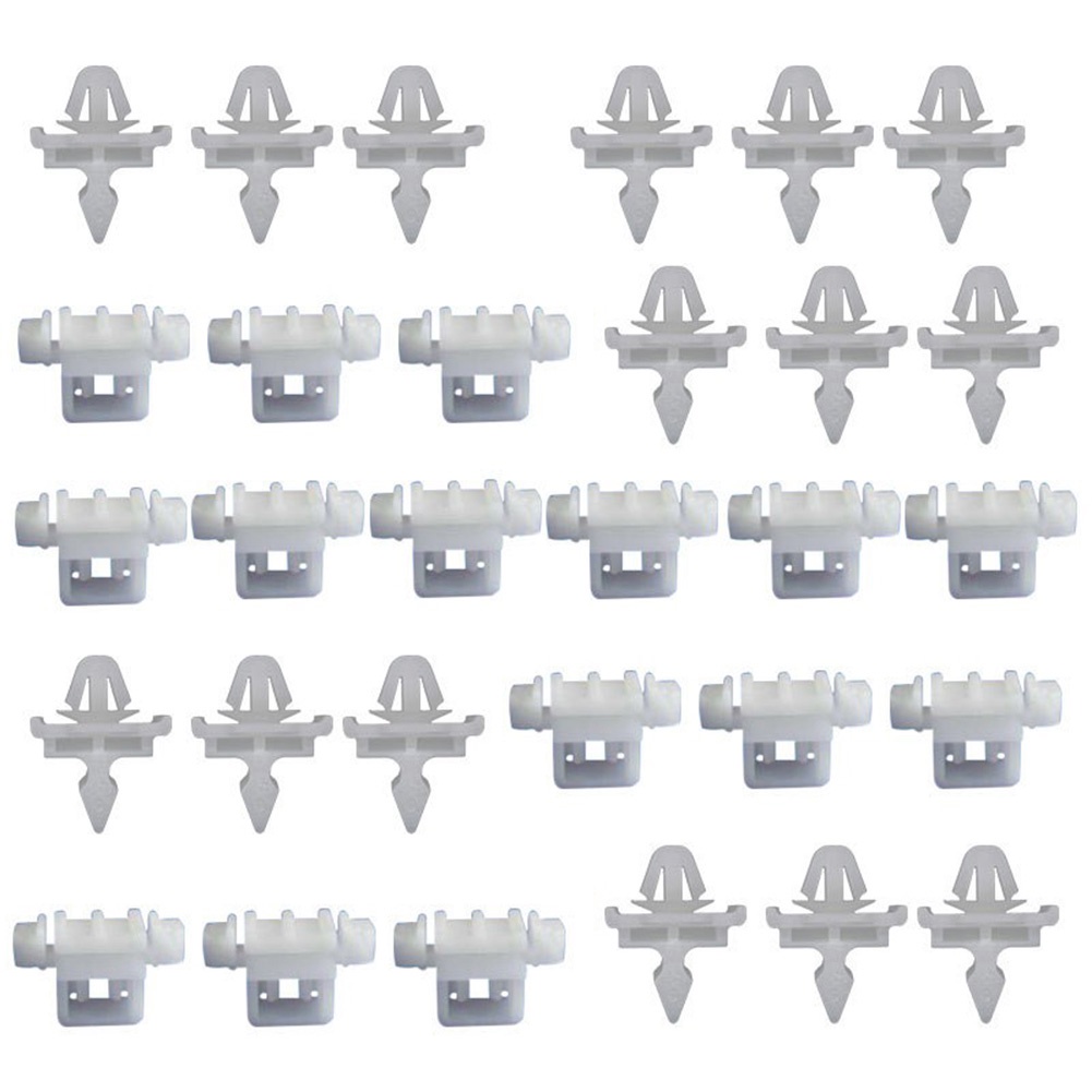30Pcs Car Clips Brackets Clips Auto Fastener Interior For Mercedes Sacco 190 W201 W124 A124 S124 Oe