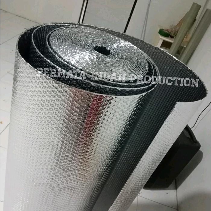 ALUMINIUM FOIL BUBBLE DOBLE LEBAR 120CM PEREDAM PANAS ATAP RUMAH BUBBLE DOBLE ALUMINIUM FOIL PEREDAM