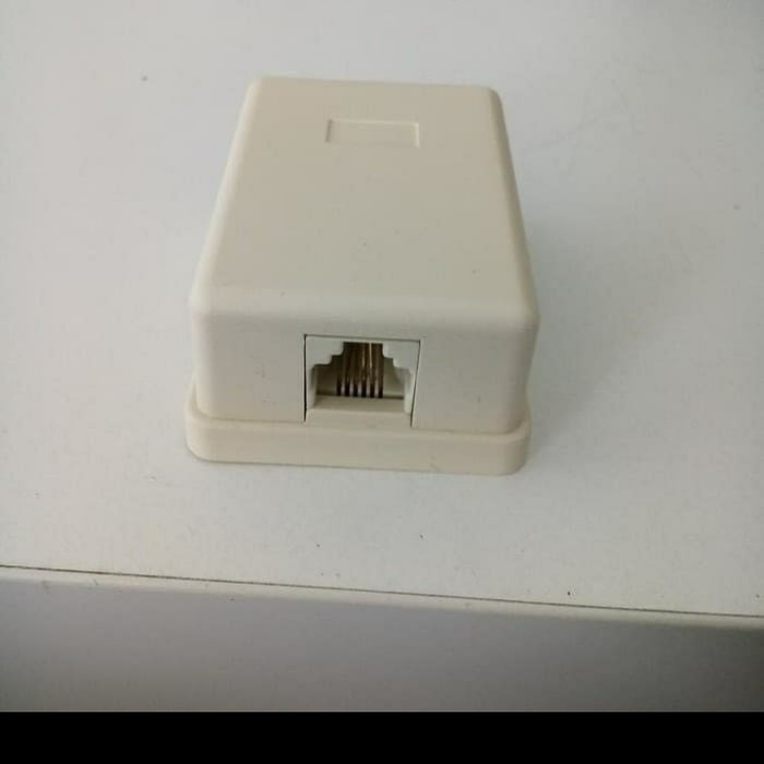 JTTOP" ROSET TELEPON RJ 11/ ROSETTE / BOX TERMINAL 1 LUBANG RJ11 TELFON TLP