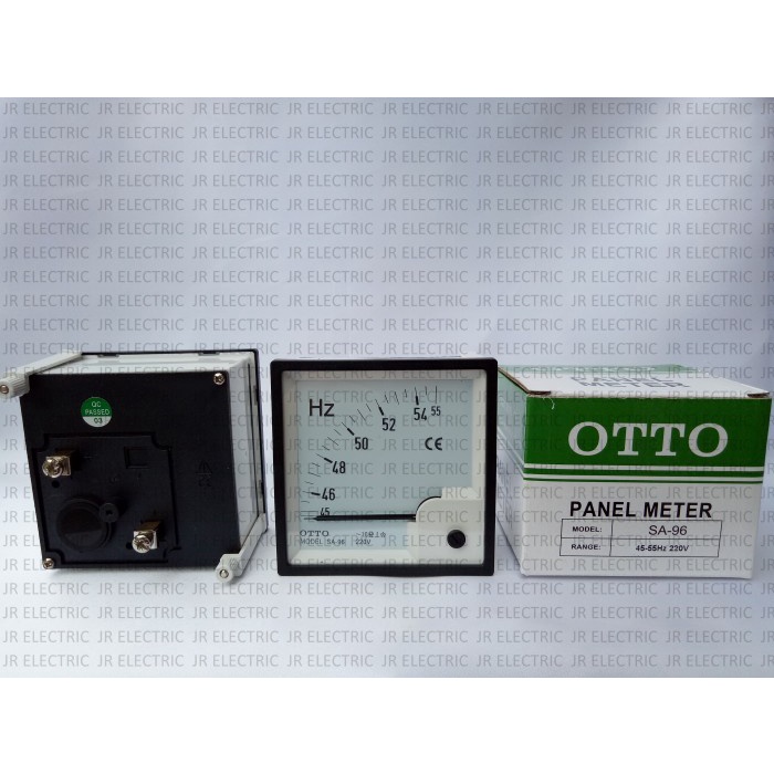 JTTOP" OTTO PANEL METER / FREQUENCY METER HZ JARUM GETAR 50HZ SA-96 45-55HZ