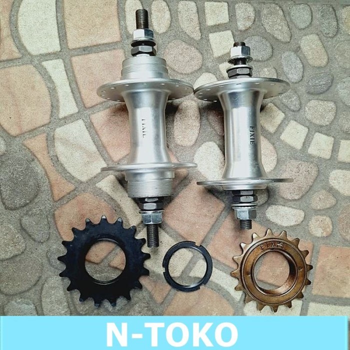 NAP HUB 32H FIXIE ALLOY SILVER Sepeda Sparepart Termurah *