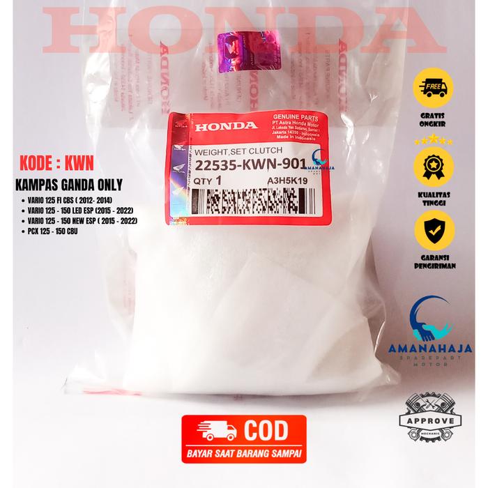KAMPAS GANDA ONLY MOTOR HONDA VARIO 125 / VARIO 150 (KWN) SPAREPART HONDA SPAREPART ASLI / SPAREPART