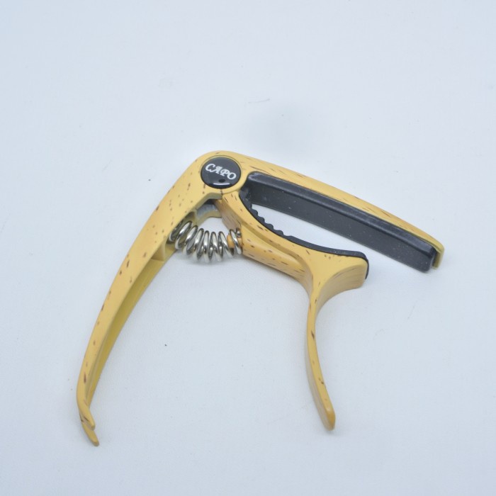 CAPO GITAR ALUMINUM ALLOY PLUS PIN PULLER MOTIF KAYU - KAPO GITAR