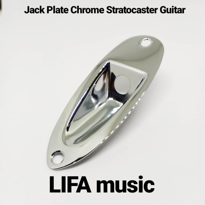 JACK PLATE CHROME STRATOCASTER GUITAR