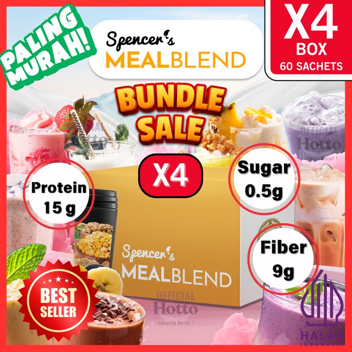 

Promo!!! Spencer'S Mealblend Bundling (New) (4 Box = 60 Sachet)