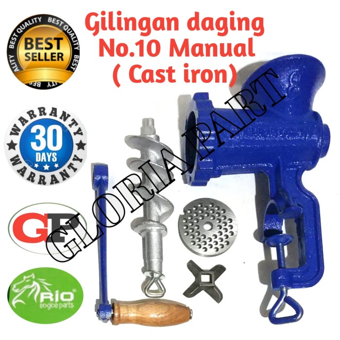 Gilingan daging No.10 manual (Besi)