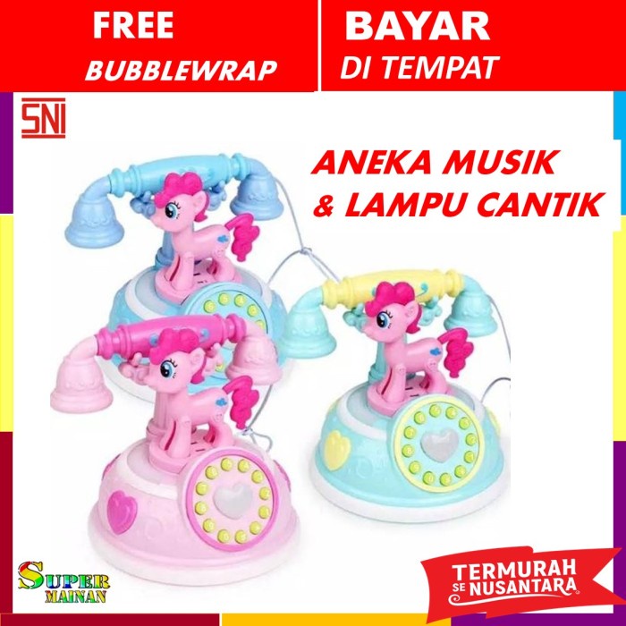 Kado Ulang Tahun Anak Perempuan Cewek Mainan Telepon Anak 1 2 3 Tahun