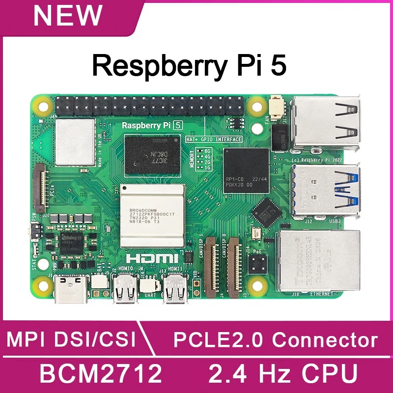 Original Raspberry Pi 5 4Gb 8Gb Ram Development Board Raspberry Pi 5 Computer Optional Kit