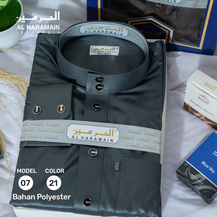 Jubah/ Gamis Al haramain manset premium