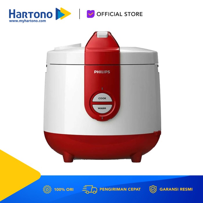Ready- Philips Rice Cooker Merah HD3119/32