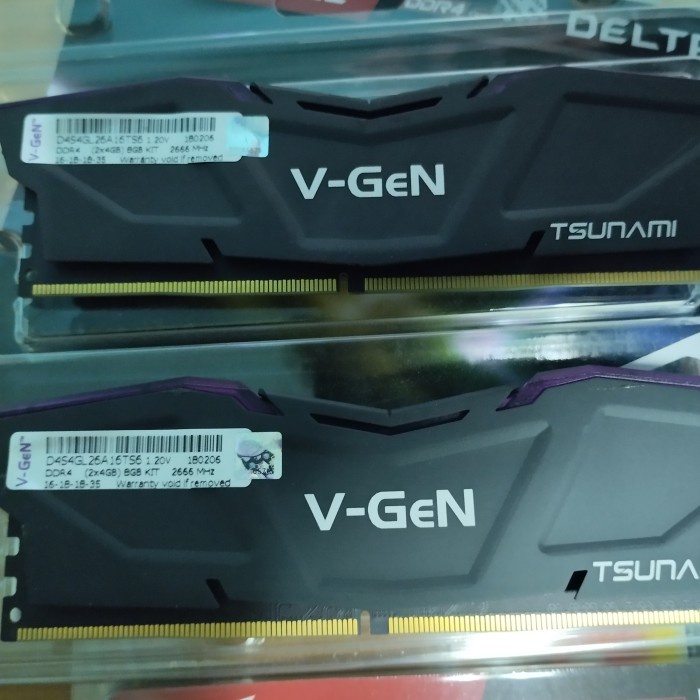 Unik Ram V-Gen Tsunami Ddr4 8Gb 4X2 2666Mhz