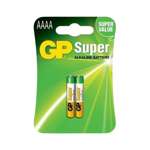 Baterai GP Super Alkaline AAAA / A4 E96 1.5v isi 2 Batre pen stylus