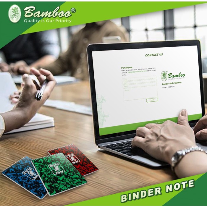 

BARANG TERLARIS Bamboo Binder Note No.5 - 404 Note Book [20 Pcs]