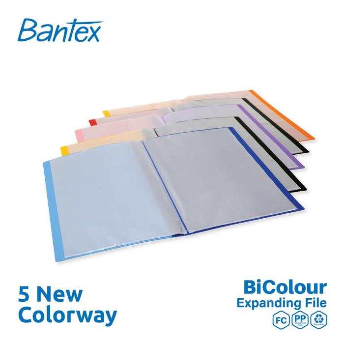 

BARANG TERLARIS Bantex BICOLOUR Display Book Folio 40 Pocket Black Red - 3185 1009