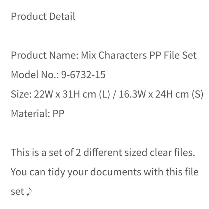 

BARANG TERLARIS Map Folder File Set of 2 Sanrio Original