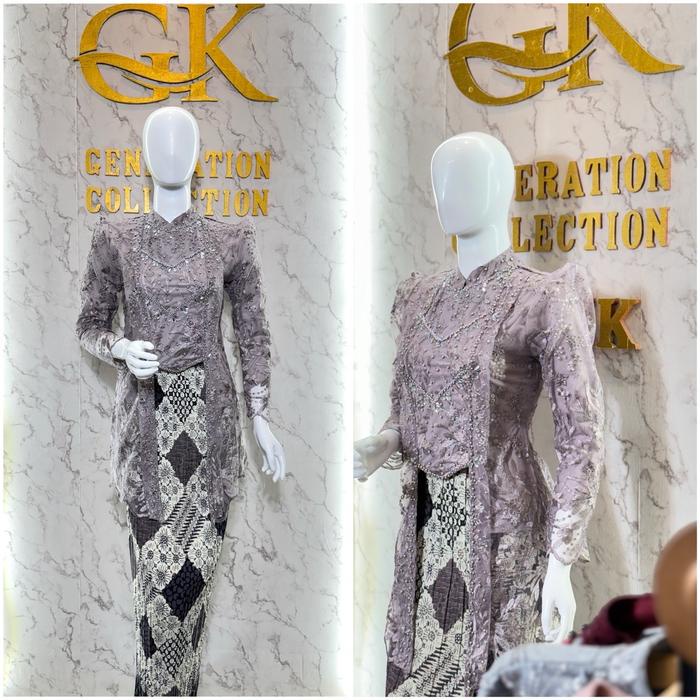 Kebaya Kutubaru Hijab Tunik Tile / Kebaya Tunik / Kebaya Modern / Kebaya Wisuda / Kebaya Kondangan /