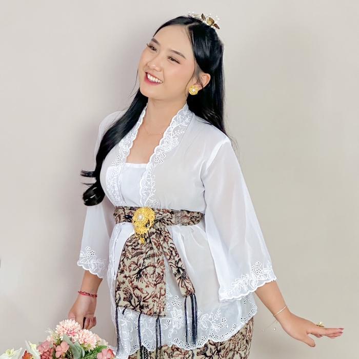 Kebaya Bali Hamil Satin, Brokat Dan Airflow Exclusive Ready